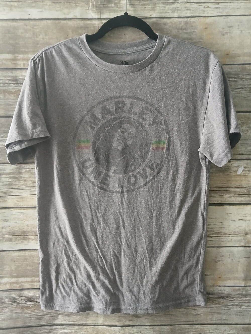 Zion Rootswear Gray Marley 'One Love' Short Sleeve Tee